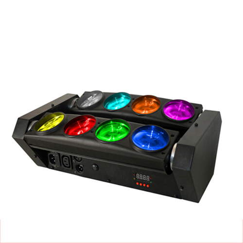 LED Spider 8 x 10w Moving Head (1-axis Full)